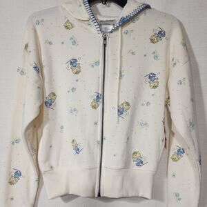 Sally brown women's white hoodie women's size XS